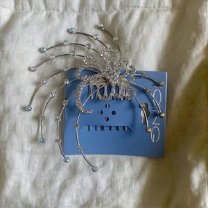 Silver “Icing” Hair Comb